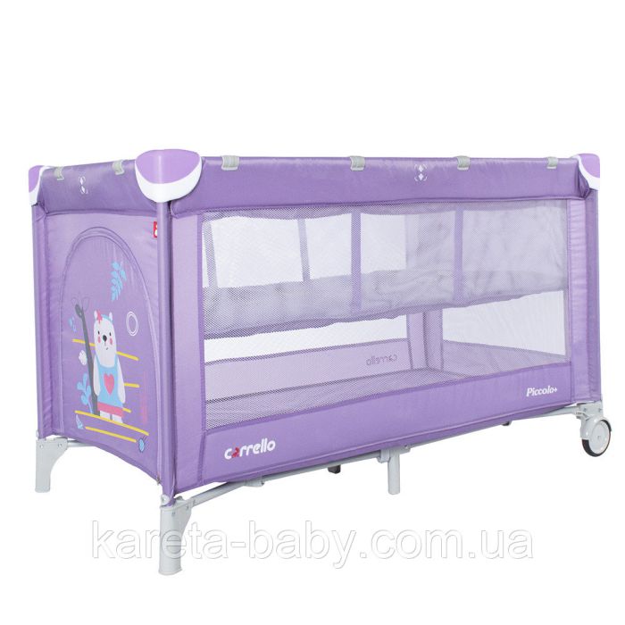 Манеж CARRELLO Piccolo+ CRL-9201/2 Orchid Purple с двумя уровнями дна /1/ MOQ