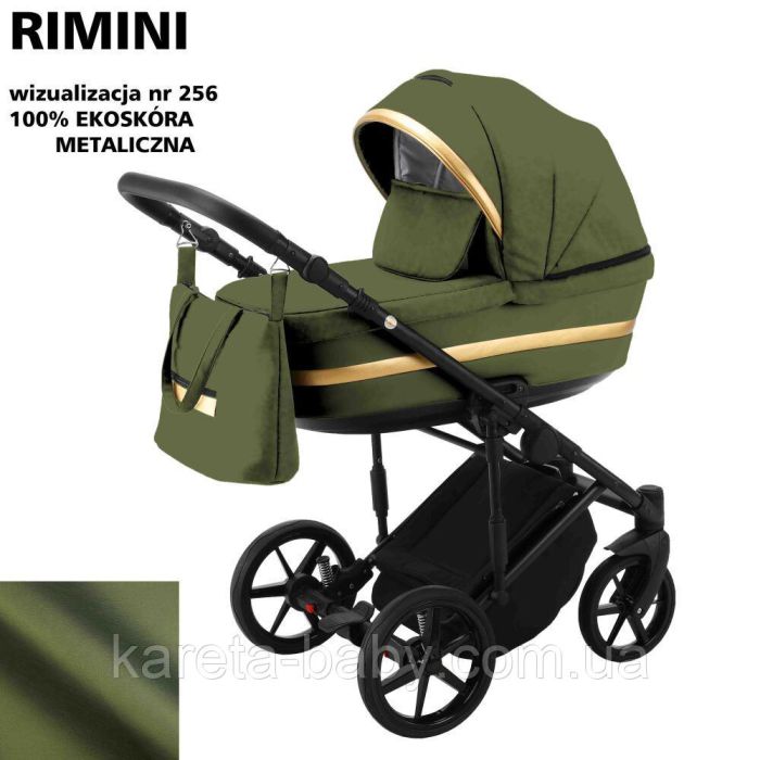 Коляска 2 в 1 Adamex Rimini ECO кожа 100% RI-256