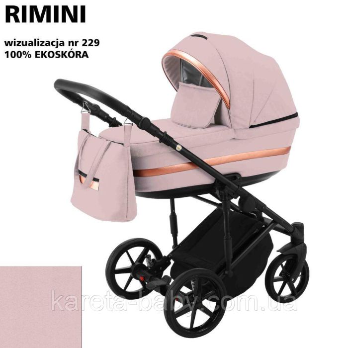 Коляска 2 в 1 Adamex Rimini ECO кожа 100% RI-229