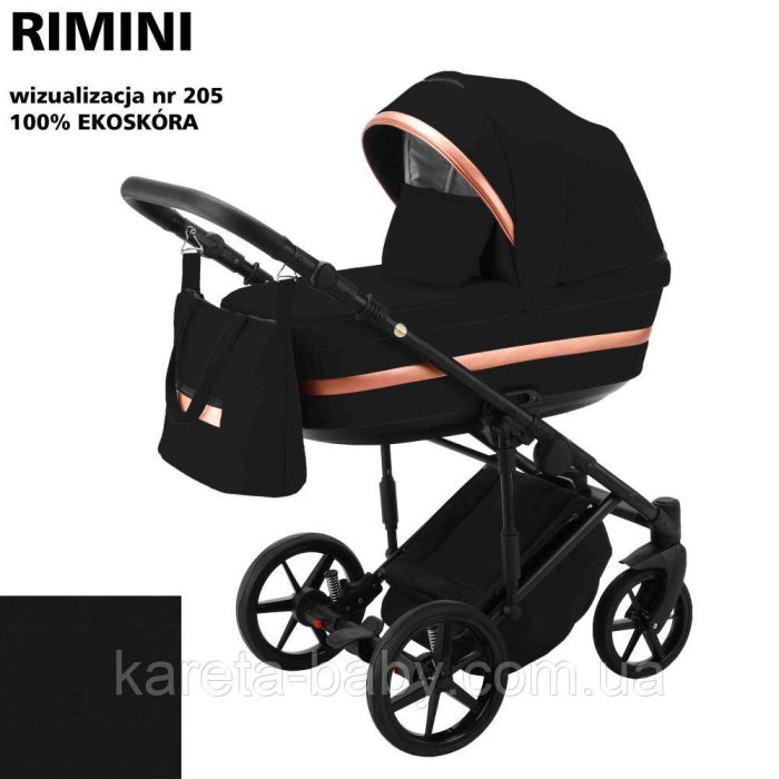 Коляска 2 в 1 Adamex Rimini ECO кожа 100% RI-205