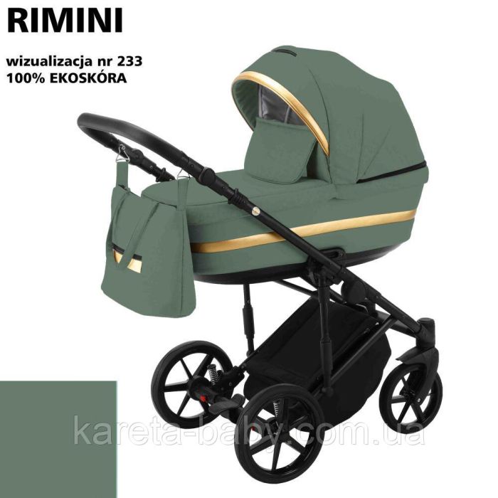 Коляска 2 в 1 Adamex Rimini ECO шкіра 100% RI-233