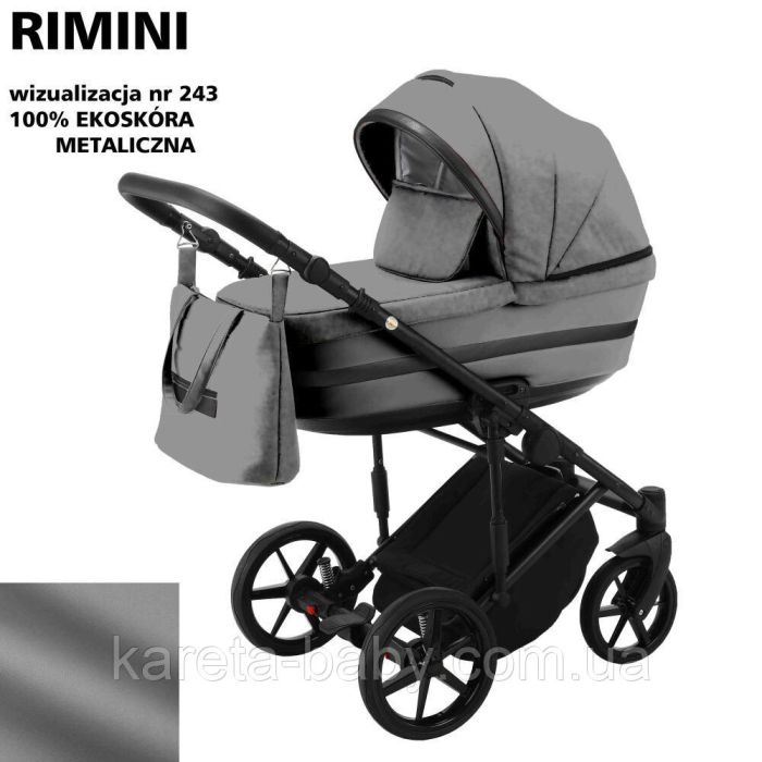 Коляска 2 в 1 Adamex Rimini ECO шкіра 100% RI-243