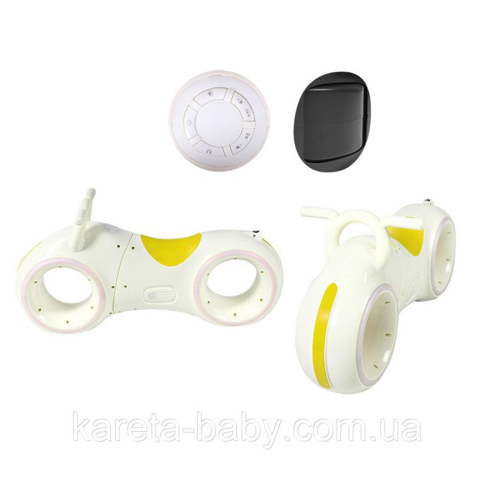 Беговел GS-0020 White/Yellow Bluetooth LED-подсветка кор./1/