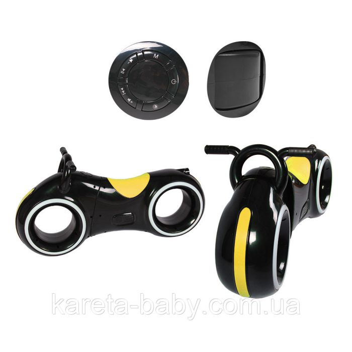 Беговел GS-0020 Black/Yellow Bluetooth LED-подсветка кор./1/