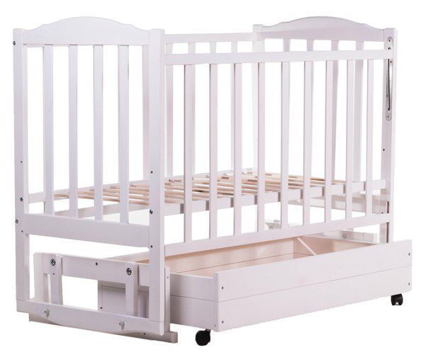 Ліжко Babyroom Зайченя Z301 маятник, ящик біле