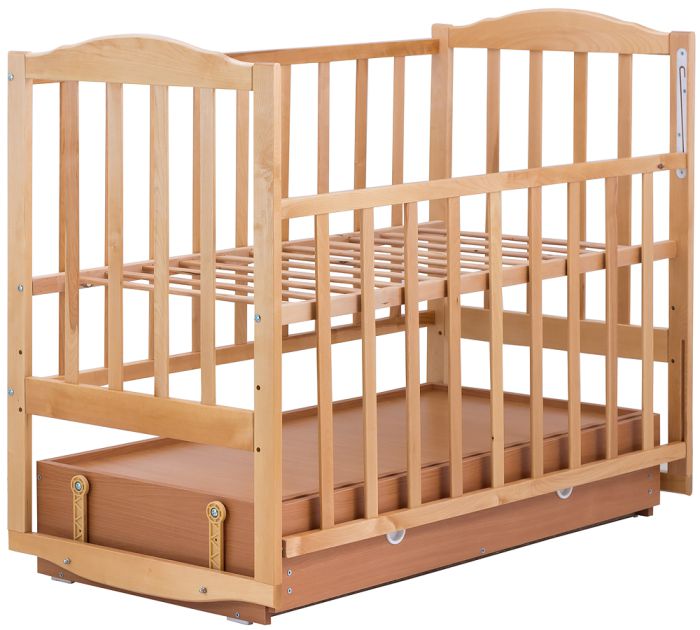 Кровать Babyroom Зайчонок Z304 маятник, ящик  лакированная