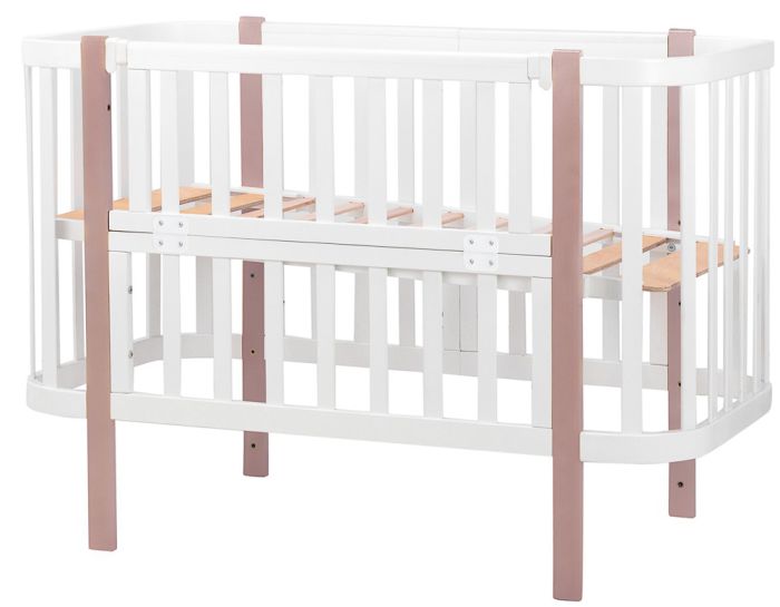 Ліжко Babyroom Місяць (120x60)  білий - капучино