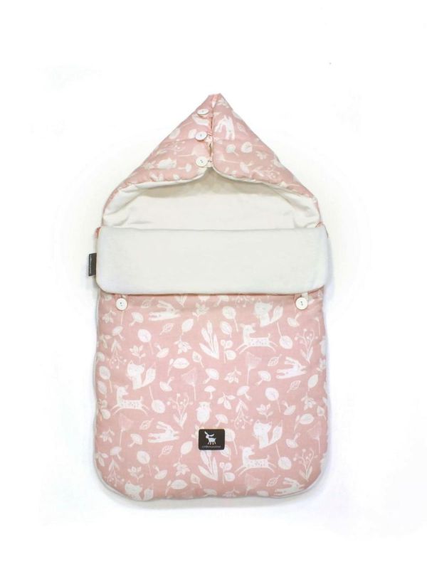 Универсальный конверт в коляску и автокресло Cottonmoose Pooh 330/129/51 forest pink cotton white cotton