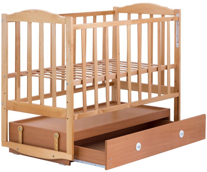 Кровать Babyroom Зайчонок Z304 маятник, ящик  лакированная