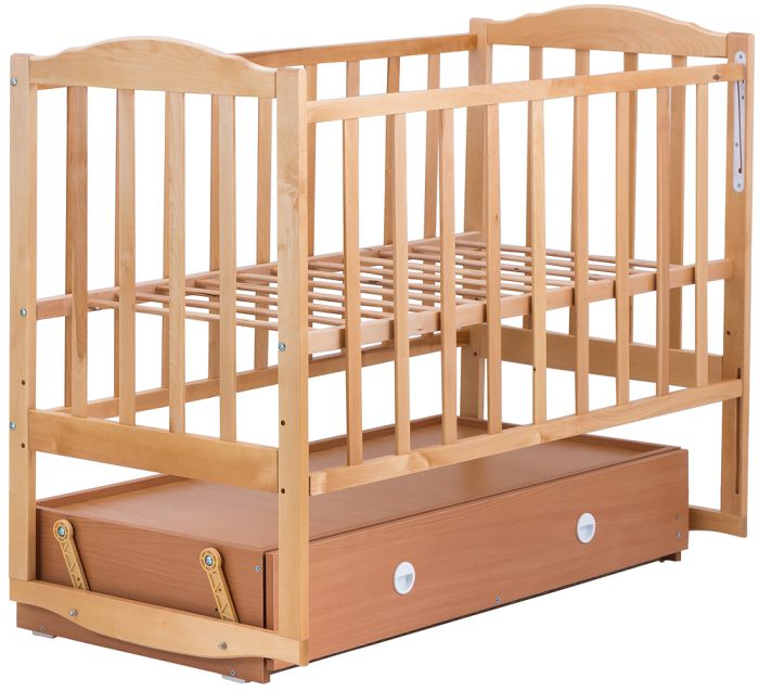 Кровать Babyroom Зайчонок Z304 маятник, ящик  лакированная