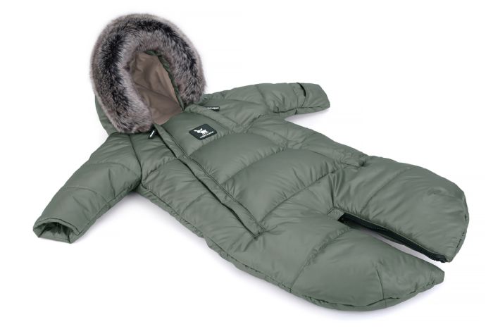 Зимний комбинезон - трансформер Cottonmoose Moose 0-6 M 767/141 jungle green (хаки)