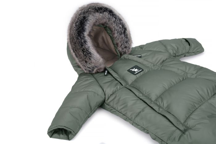 Зимний комбинезон - трансформер Cottonmoose Moose 0-6 M 767/141 jungle green (хаки)