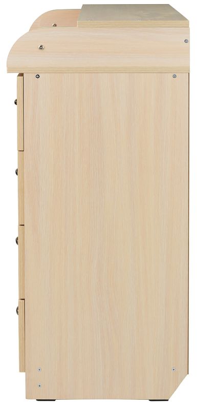 Пеленальный комод Babyroom Комод 4 тел.Big 102x80x50  дуб молочный