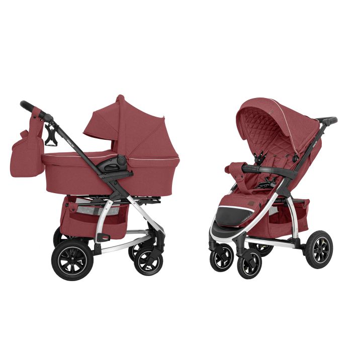 Коляска 2 в 1 CARRELLO Vista CRL-6506 Ruby Red