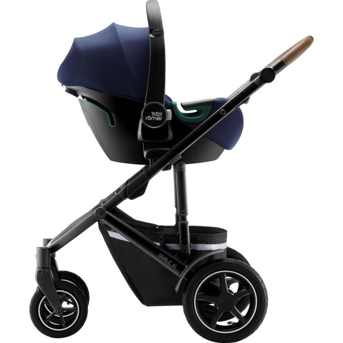 Автокресло BRITAX-ROMER BABY-SAFE3 i-SIZE Indigo Blue с платформой FLEX BASE