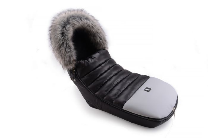 Зимовий конверт Cottonmoose Alaska Premium 729/65/107/142 gray (чорний-сірий)