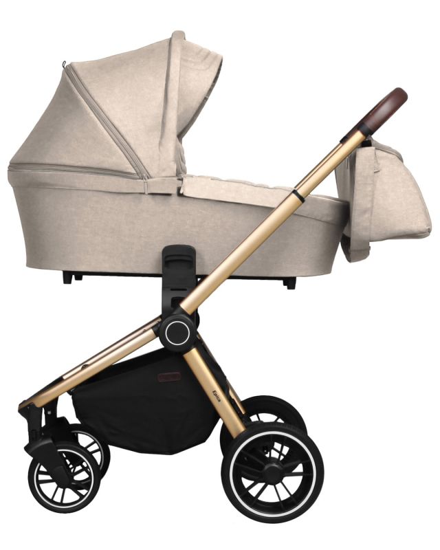 Коляска 2 в 1 CARRELLO Epica CRL-8510 Almond Beige +дождевик золотая (бронзовая) рама