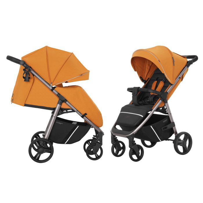 Коляска прогулочная Carrello Bravo CRL-8512/1 Tiger Orange + дождевик L