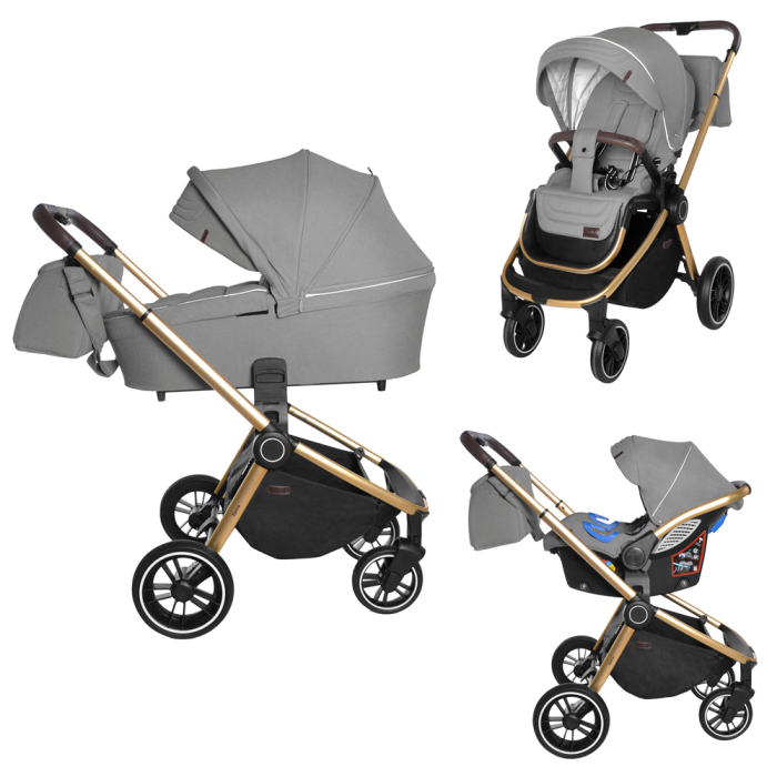 Коляска 3 в 1 CARRELLO EPICA CRL-8511 Silver Grey