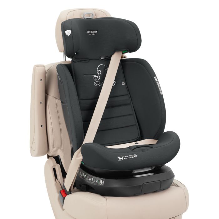 Автокресло CARRELLO Octopus CRL-16002 Midnight Black i-Size 40-150см ISOFIX, поворот, опорная стойка