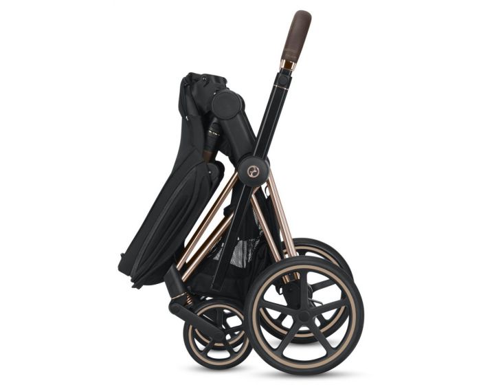 Коляска 2 в 1 Cybex Priam Lux (Deep Black Rose Gold)