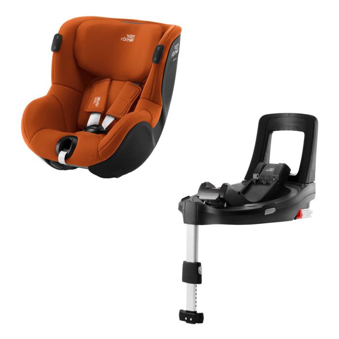 Автокрісло BRITAX-ROMER DUALFIX iSENSE Golden Cognac з платформою FLEX BASE