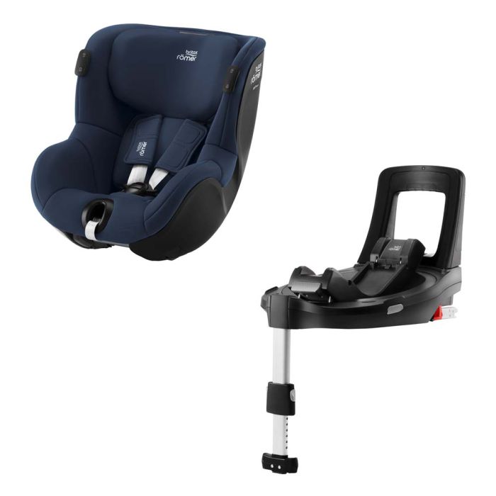 Автокресло BRITAX-ROMER DUALFIX iSENSE Indigo Blue с платформой FLEX BASE