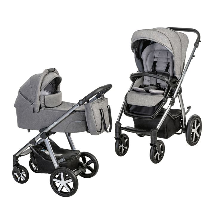 Коляска 2 в 1 Baby Design Husky NR 2021 07 GRAY