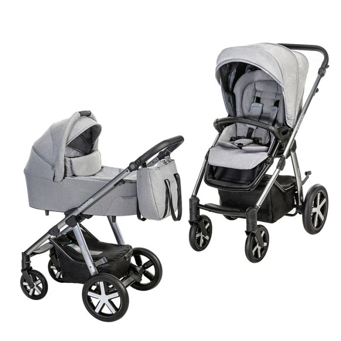 Коляска 2 в 1 Baby Design Husky NR 107 SILVER GRAY