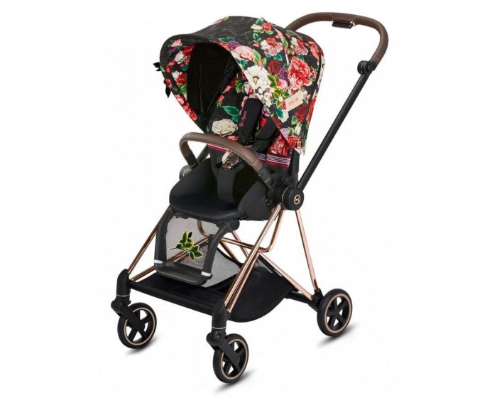 Коляска 2 в 1 Cybex Mios (Spring Blossom Dark)