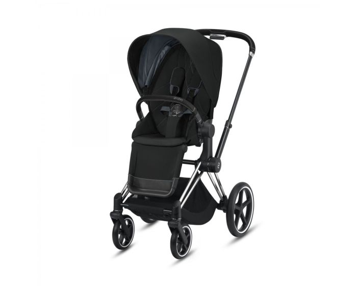 Коляска 2 в 1 Cybex Priam Lux (Deep Black Chrome Black)