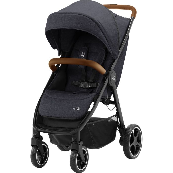 Прогулянкова коляска BRITAX-ROMER B-AGILE R (Black Shadow/Brown)