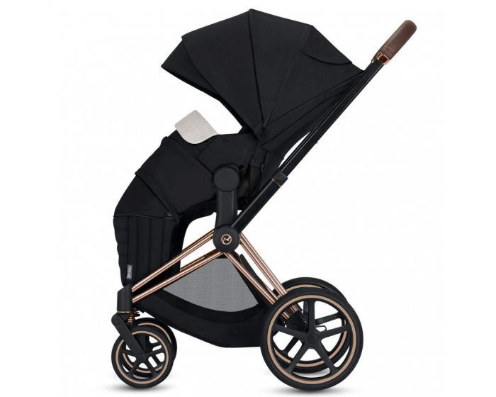 Коляска 2 в 1 Cybex Priam Lux (Deep Black Rose Gold)