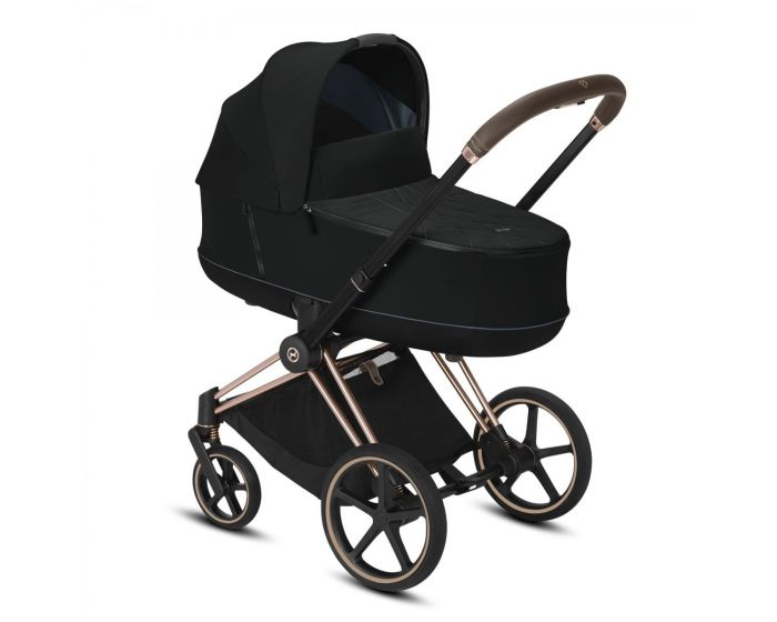 Коляска 2 в 1 Cybex Priam Lux (Deep Black Rose Gold)