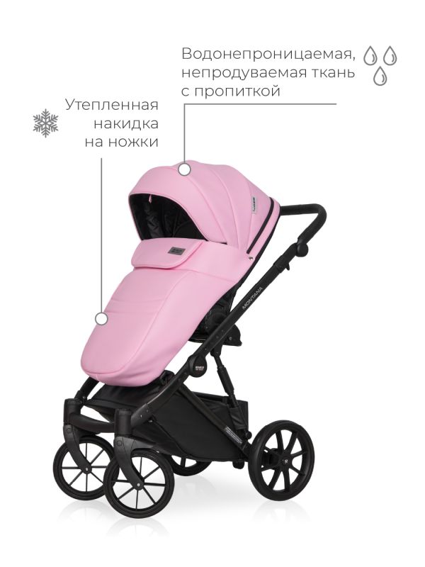 Коляска 2 в 1 Riko Montana Ecco 14 Rose