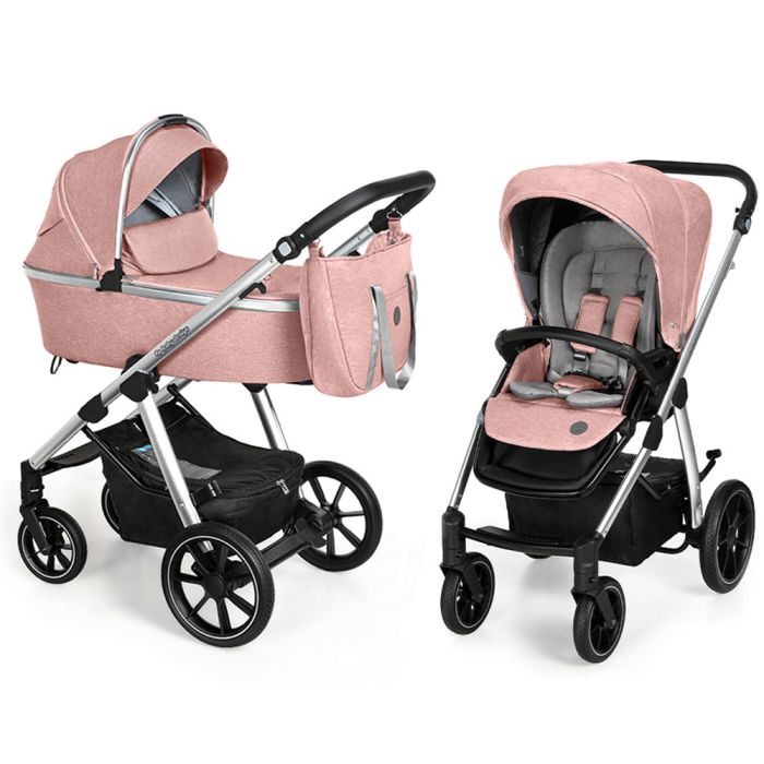 Коляска 2 в 1 Baby Design BUENO 208 PINK (без вышивки)