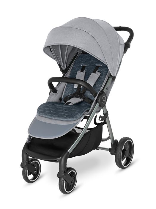 Прогулочная коляска Baby Design WAVE 107  SILVER GRAY